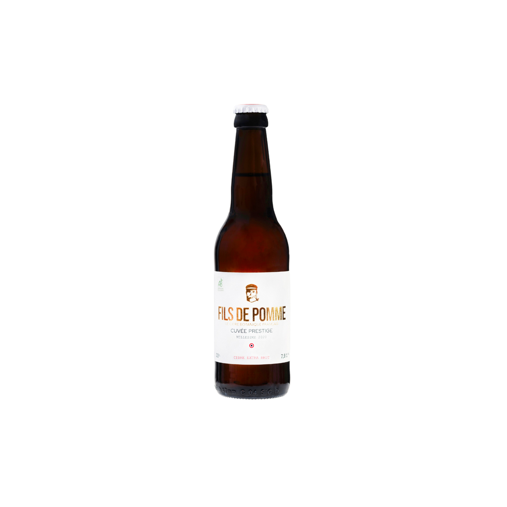 [LOG3760260150149] LOG Fils de Pomme La Cuvée Prestige - Cidré millésime 2022 verre Bio - 12 x 33cl
