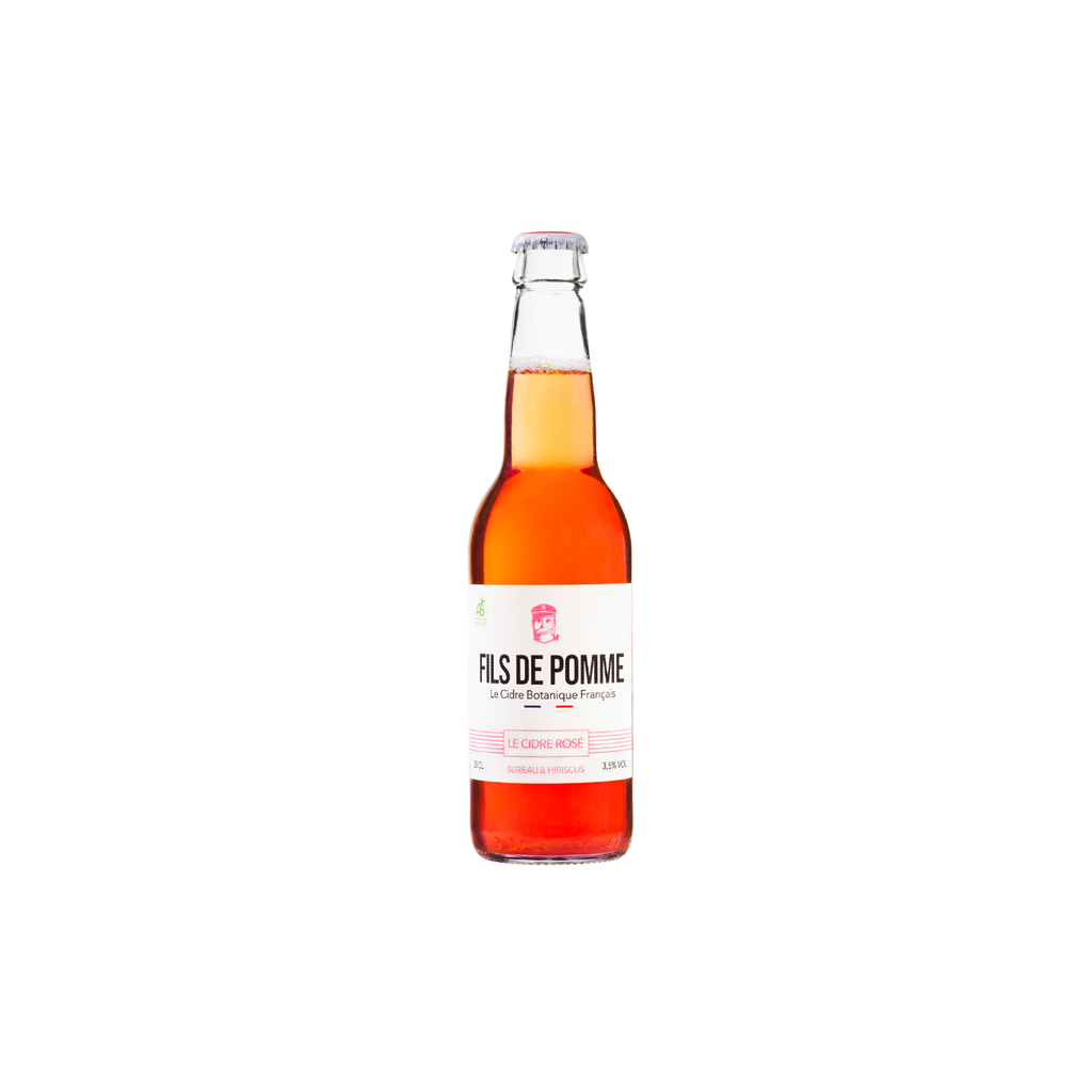 LOG Fils de Pomme Rosé Bio - La Coquette verre - 12 x 33cl 